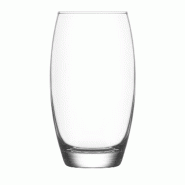 Novastyl - Lot de 4 gobelets sand 51cl en verre transparent forme haute - 3256391029671