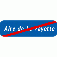 Panneau directionnel E34d - Sortie d'une aire autoroutière Panneau directionnel E34d - Sortie d'une aire autoroutière