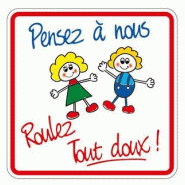 Panneau Ecole "Pensez à nous.."