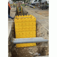 PLAST'UP ROTOMOULAGE Blindage de fouilles léger légo-kit 6 2,5x2,5x0,65m - JAUNE - jaune 0036336286276