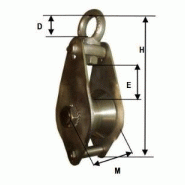 Poulie à corde fixe a oeil emerillon ipm