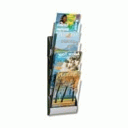 Présentoir mural - tous les fournisseurs - 3 places - distributeur de documents  mural - plaque de porte murale - porte-brochures mural