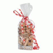 Sachet transparent décor fine dentelle avec fond carton 10+4x22cm - par 100