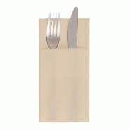 Serviette kangourou bambou 40x40 cm naturel - par 700