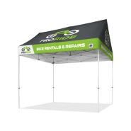 Tente 3x3 personnalisée pliante hut, avec 75% de surface supplémentaire pour votre logo, votre marque et vos graphismes