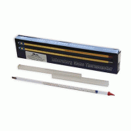 Thermomètre échelle int. Liq. Rouge, -10/110 (0,5), avec certificat de lot - Ref.: KJD012 Thermomètre échelle int. Liq. Rouge, -10/110 (0,5), avec certificat de lot - Ref.: KJD012