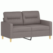 VidaXL Canapé à 2 places Taupe 120 cm Tissu Modèle Aero Plus - 359234