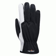 A281 - Mechanic 120 Leather Palm Glove Gris - Gris / S