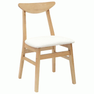 Chaises de salle à manger 2 pcs Naturel 42 x 47.5 x 81 cm Modèle Orion Contemporain - 8721359374681