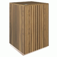 Comptoir Vertigo T03 MDF naturel et olivier avec tiroir 60x60x93cm