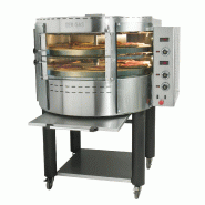 Four à pizza rotatif professionnel électrique 2 étages avec pièteme... - PRPE2+I