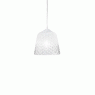 Gea Luce Diffuseur En Verre Blanc Pour Suspension - Finition Dégradée Transparente, Design Décoratif, Culot E27 (Petit Verre) D.25X21,5 - blanc ALI