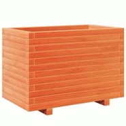 Helloshop26 - Jardinière bac lit surélevé plantes fleurs terrasse jardin cire 70 x 40 x 49,5 cm bois de pin massif marron 02_0038484 - 3000217694792