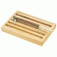 JEAN DUBOST Tranche Pain Avec Ramasse Miettes 36x23cm 01801 - beige 3219330018013