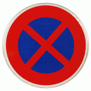 Panneau prescription temporaire BK6d - interdiction de stationnement et arrêt Panneau prescription temporaire BK6d - interdiction de stationnement et arrêt