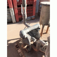 Pompe pneumatique double membrane aodd sandpiper eb2-m tn-3-a d'occasion avec filtre gaf en acier inoxydable 15 litres