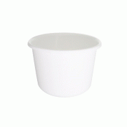Schneider - Saladier, PP, Ø 400 mm x 168 mm - 12,5 L - blanc plastique polypropylène 221026