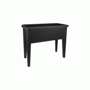 Table de culture green basics xxl living noir, l.36.5 x l.75.5 x h.65.1 cm