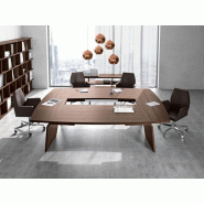 Table de réunion en bois Larus - 3 dimensions disponibles - Plateau bois mélaminé ép. 38 mm - Capacité 8 à 10 personnes Table de réunion en bois Larus - 3 dimensions disponibles - Plateau bois mélaminé ép. 38 mm - Capacité 8 à 10 personnes