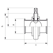 Vanne papillon CLAMP inox 316L