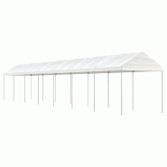 VidaXL Belvédère avec toit blanc 15,61x2,28x2,69 m polyéthylène Modèle Atlas Master Riviera - blanc 3155507