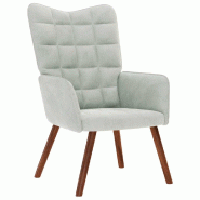 VidaXL Chaise de relaxation Gris clair Velours Modèle Orion Office Design - 8721158362353