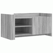 VidaXL Table basse sonoma gris 100x50x50 cm bois d'ingénierie Modèle Polaris Prestige Plus - 848365