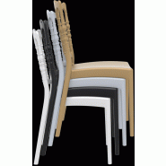 Lot de 20 Chaises empilables - Polypropylène - Napoléon GARDEN