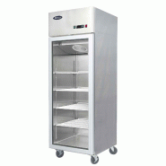 Armoire compacte négative 1 porte vitrée inox - PYCF9407GR