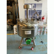 Cuve inox d'occasion 100 litres avec agitation