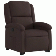 Fauteuil inclinable marron foncé tissu Modèle Arvoria - 8721012166578
