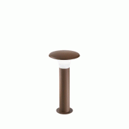 Gea Luce Borne D'Extérieur Ges521 En Aluminium Finition Rouille, Diffuseur En Méthacrylate, Ip44, Raccordement E27 Max 28W - Gealuce - marron GES521
