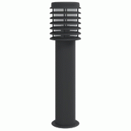 Helloshop26 - Lampadaire d'extérieur 60 cm acier inoxydable noir 02_0042509 - noir Polycarbonate 3000218172466