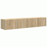 Helloshop26 - Lot de 2 meubles TV muraux modernes avec étagères parfaits salon 78,5 x 31 x 29,5 cm en bois d'ingénierie sonoma 02_0054904 - Bois ma