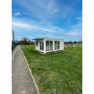 Kiosque / stand en container modulable - solutions sur mesure pour événements et points de vente - Eurobox