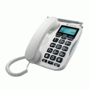 Motorola FW500 Téléphone fixe + SIM, 4G, secours, 8h autonomie, urgence, grandes touches - 107FW500