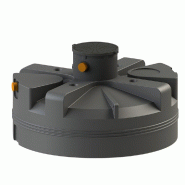 PLAST'UP ROTOMOULAGE Cuve de stockage d'eau enterrée verticale 3000l - NOIR - noir 5905943321753