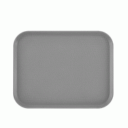 Plateau Fast Food 35 x 45 cm PP gris