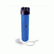 Porte filtre Big-Blue 20 pouces & filtres - Débit jusqu'à 9 m3/h - Temp max 40°C - Pression max 6,9 bar Porte filtre Big-Blue 20 pouces & filtres - Débit jusqu'à 9 m3/h - Temp max 40°C - Pression max 6,9 bar