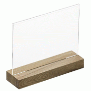 Porte visuel Base Bois Format A6 Paysage