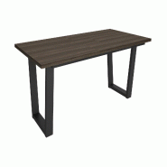 SKRAUT HOME Table à manger, 194x90x74 cm, Pour 10 personnes, Meubles de Salon, Chêne foncé - beige Bois manufacturé 535_4
