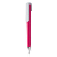 Stylo à bille twist en plastique - large clip personnalisable - encre bleue - couleur fuchsia Stylo à bille twist en plastique - large clip personnalisable - encre bleue - couleur fuchsia