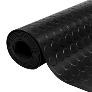 Vidaxl tapis en caoutchouc antidérapant 1,5x2 m 3 mm point 143953