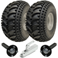 22x11.00-8 Open Centre P308 ATV Trailer Kit Wheels Axles Hitch Capacity 310kg 22x11.00-8 Open Centre P308 ATV Trailer Kit Wheels Axles Hitch Capacity 310kg