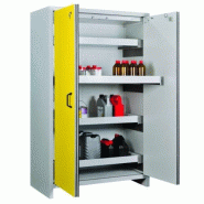 Armoire anti-feu 2 portes/4 tiroirs F30 avec serrure - Pour produits inflammables - CEMO - 10625 Armoire anti-feu 2 portes/4 tiroirs F30 avec serrure - Pour produits inflammables - CEMO - 10625