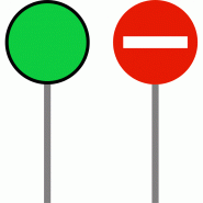 Balisage temporaire K10 - WP Signalisation - Panneau de gestion manuelle de la circulation Balisage temporaire K10 - WP Signalisation - Panneau de gestion manuelle de la circulation