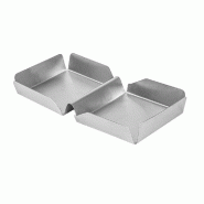 Boîte burger inox 25,2x13x3cm par 12