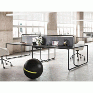 Bureau bench 4 personnes Itube Alea avec structure acier tubulaire Bureau bench 4 personnes Itube Alea avec structure acier tubulaire