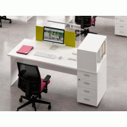 Bureau individuel Solano - sur caisson 4 tiroirs - dimensions 120/140/160/180 x 80 cm - mélaminé 30mm - garanti 3 ans Bureau individuel Solano - sur caisson 4 tiroirs - dimensions 120/140/160/180 x 80 cm - mélaminé 30mm - garanti 3 ans