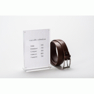 Cadre transparent magnétique en PMMA - A5 incliné 150x210mm - Utilisable en portrait ou paysage